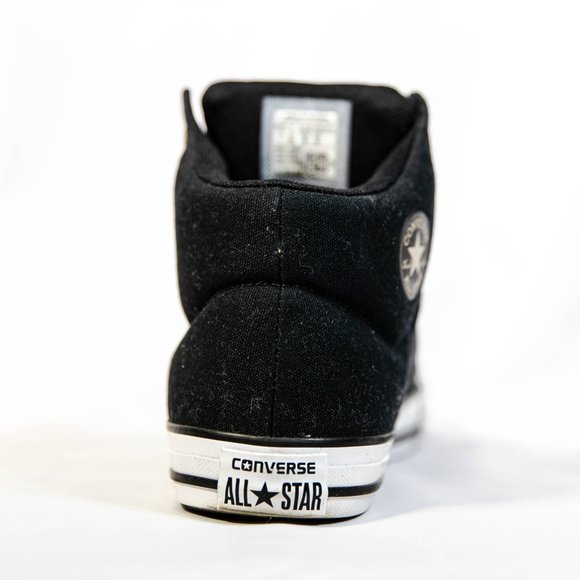 Converse Chuck Taylor All Star High Street Black High Top Big Kid Shoes Size 4 - Picture 9 of 12